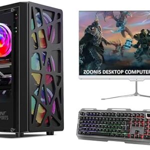 Sleek gaming desktop with advanced cooling