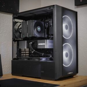 Gaming PC with wireless accessories