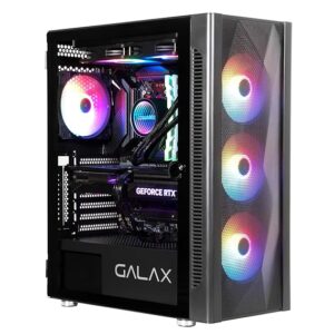 Gaming PC with LED lights